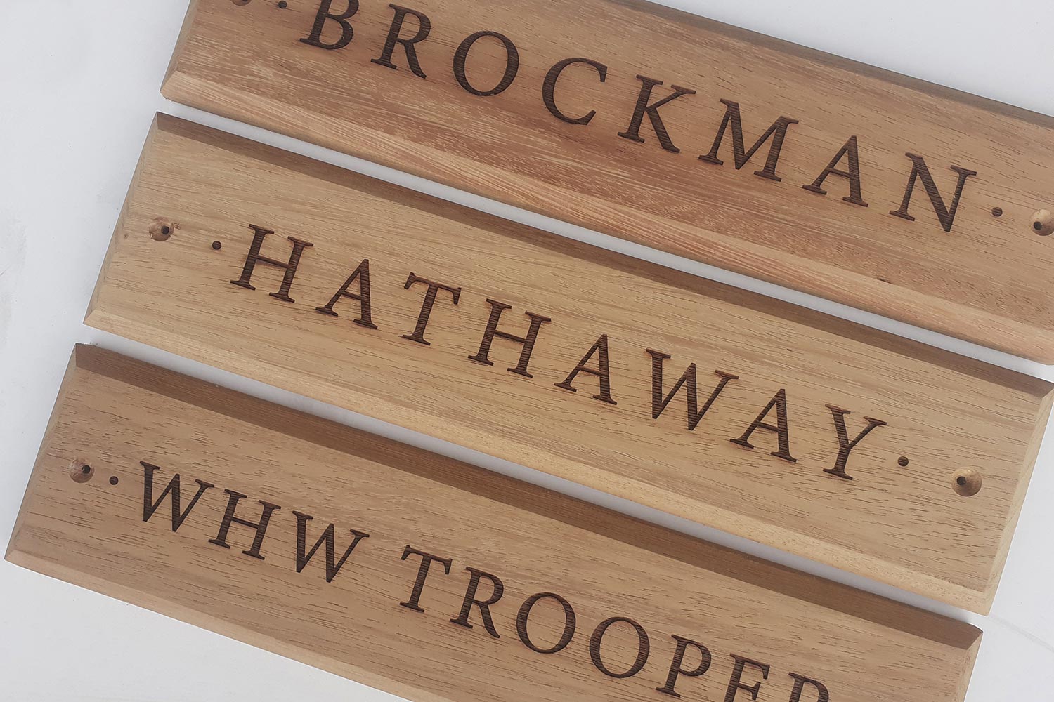 Custom Made Wooden Door Signs