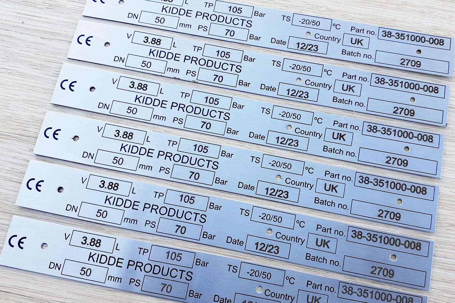 Stainless Steel Identification Plates