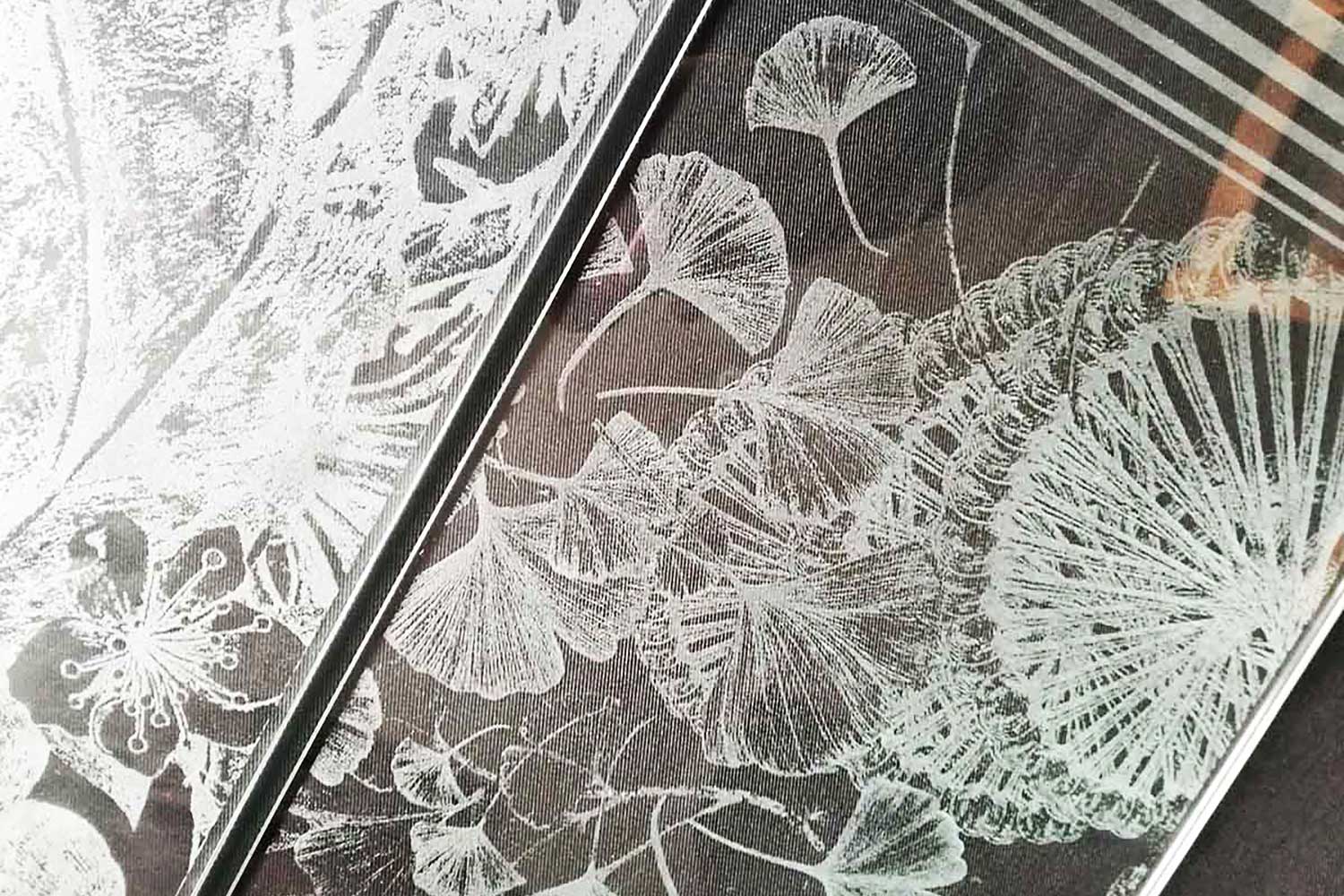 Laser-etched-glass-panels-engraved glass artwork