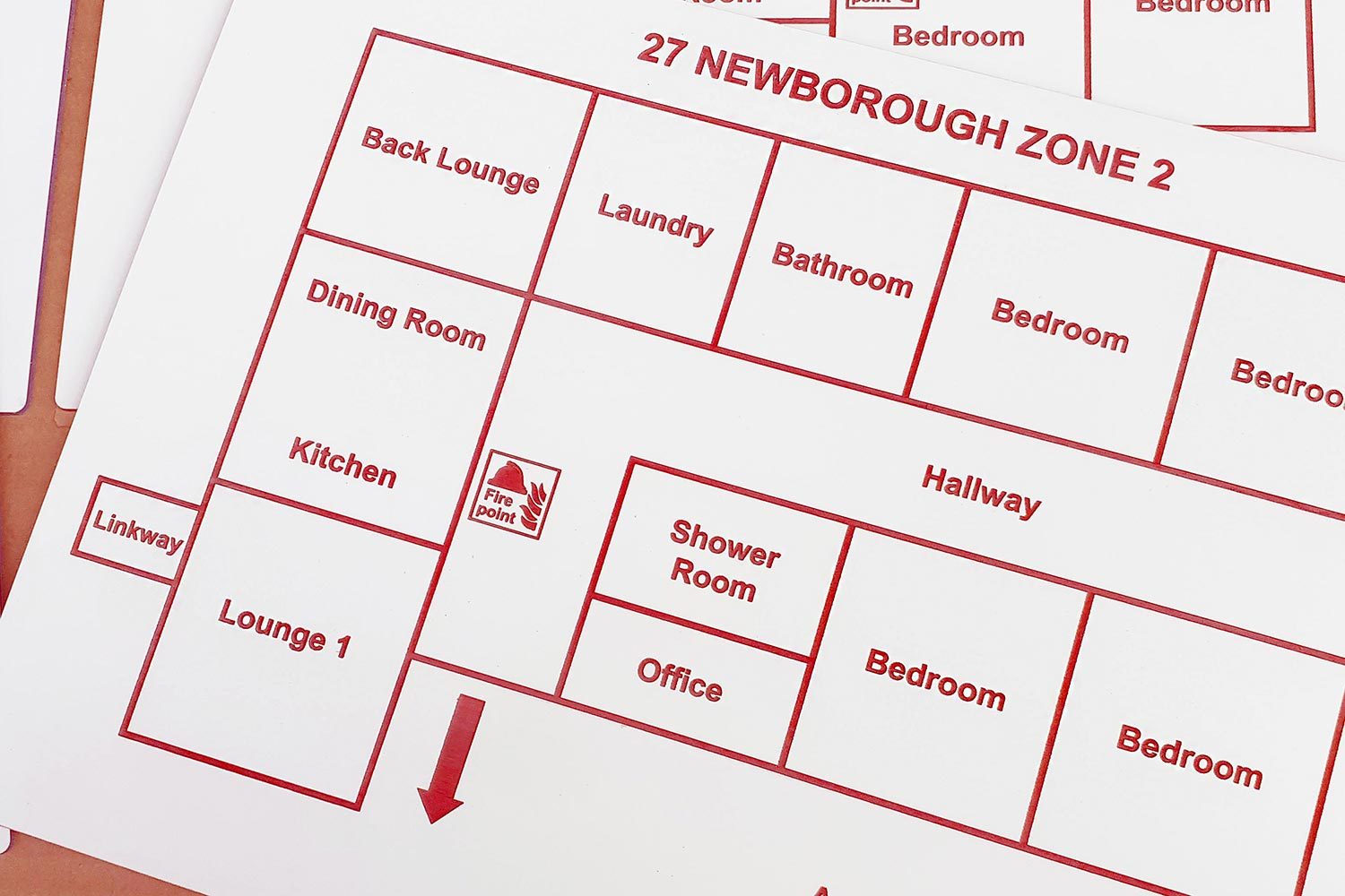 Custom-Fire-Escape-Plan-Safety-Signs-Acrylic-Laminate